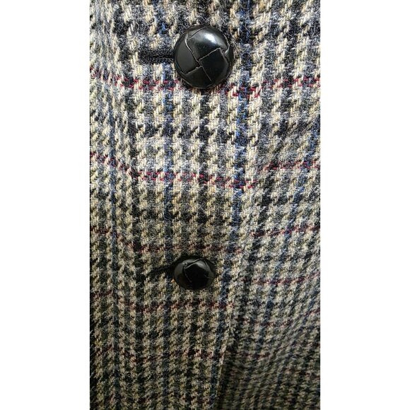 Lauren Ralph Lauren Women's Houndstooth 100% Wool Plus Size Blazer Jacket Size 1 - Picture 4 of 9